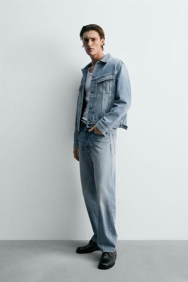 RELAXED FIT DENIM JACKET - Light blue by Zara - Image 3