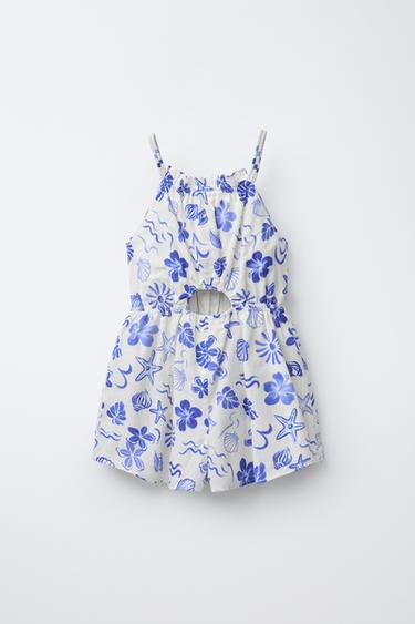 SHELL PRINT PLAYSUIT - Bluish by Zara - Image 1
