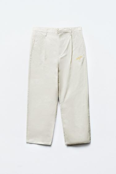 PANTALON LONG GOLF - Écru de Zara - Image 4