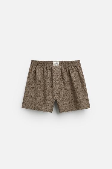 ТРУСЫ-БОКСЕРЫ ИЗ ПОПЛИНА С АНИМАЛИСТИЧЕСКИМ ПРИНТОМ — Разноцветный от Zara — изображение 0