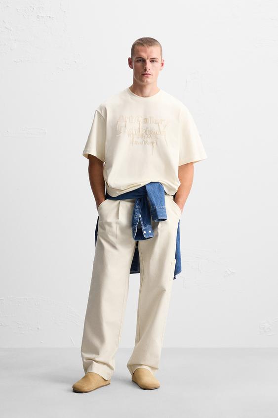 TSHIRT Oysterwhite ZARA Spain