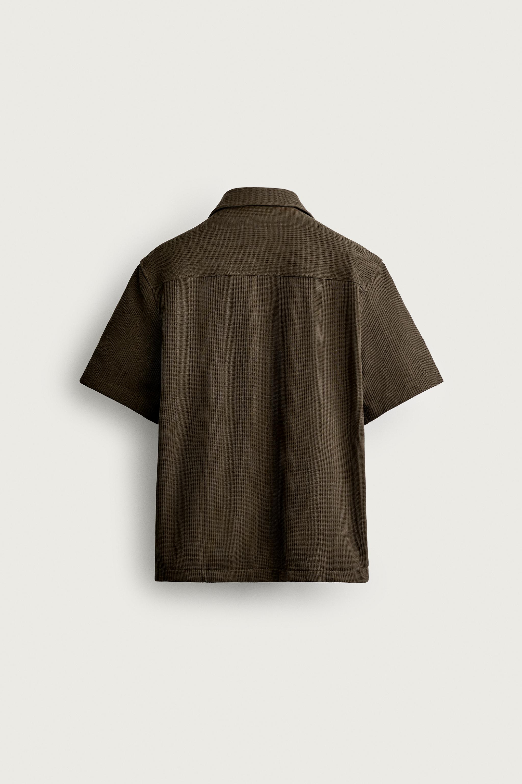 TEXTURED REGULAR FIT SHIRT