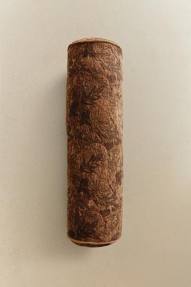 JACQUARD BOLSTER CUSHION - Pink by Zara - Image 4