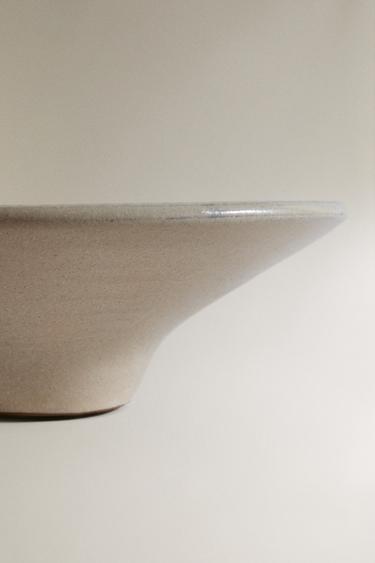 STONEWARE BOWL WITH DESIGNS - Beige / Green by Zara - Image 3
