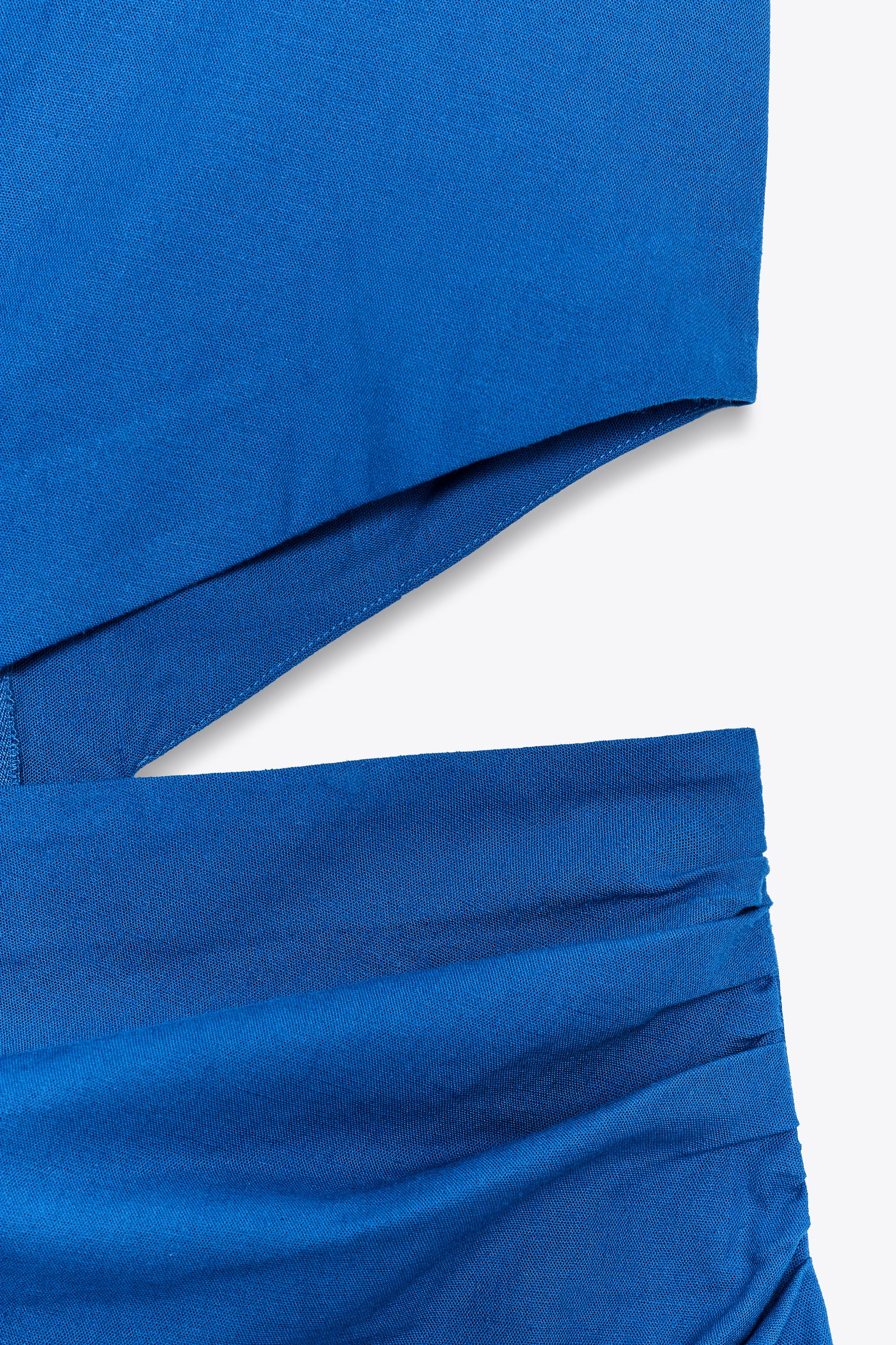 ROBE MIDI AJOURÉE AVEC LIN