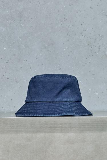 قبعة BUCKET بخياطة - أزرق فاتح by Zara