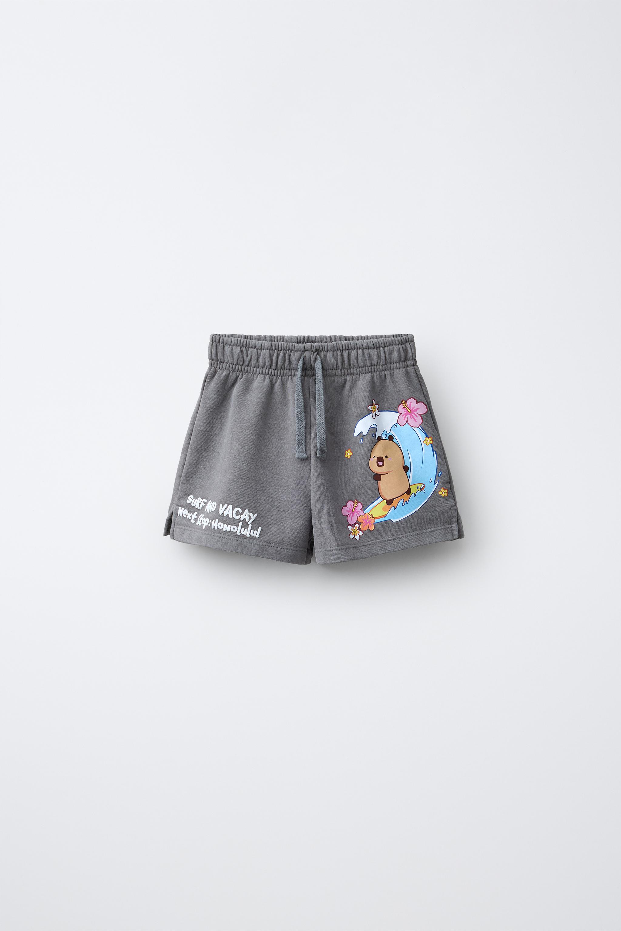 WASHED EFFECT CAPIBARA CAPYFUN © SHORTS