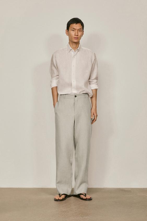 100% linen trousers - Limited Edition from Zara - $220