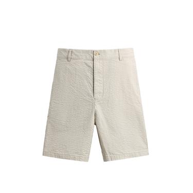 REGULAR FIT SEERSUCKER BERMUDA SHORTS - Stripes by Zara