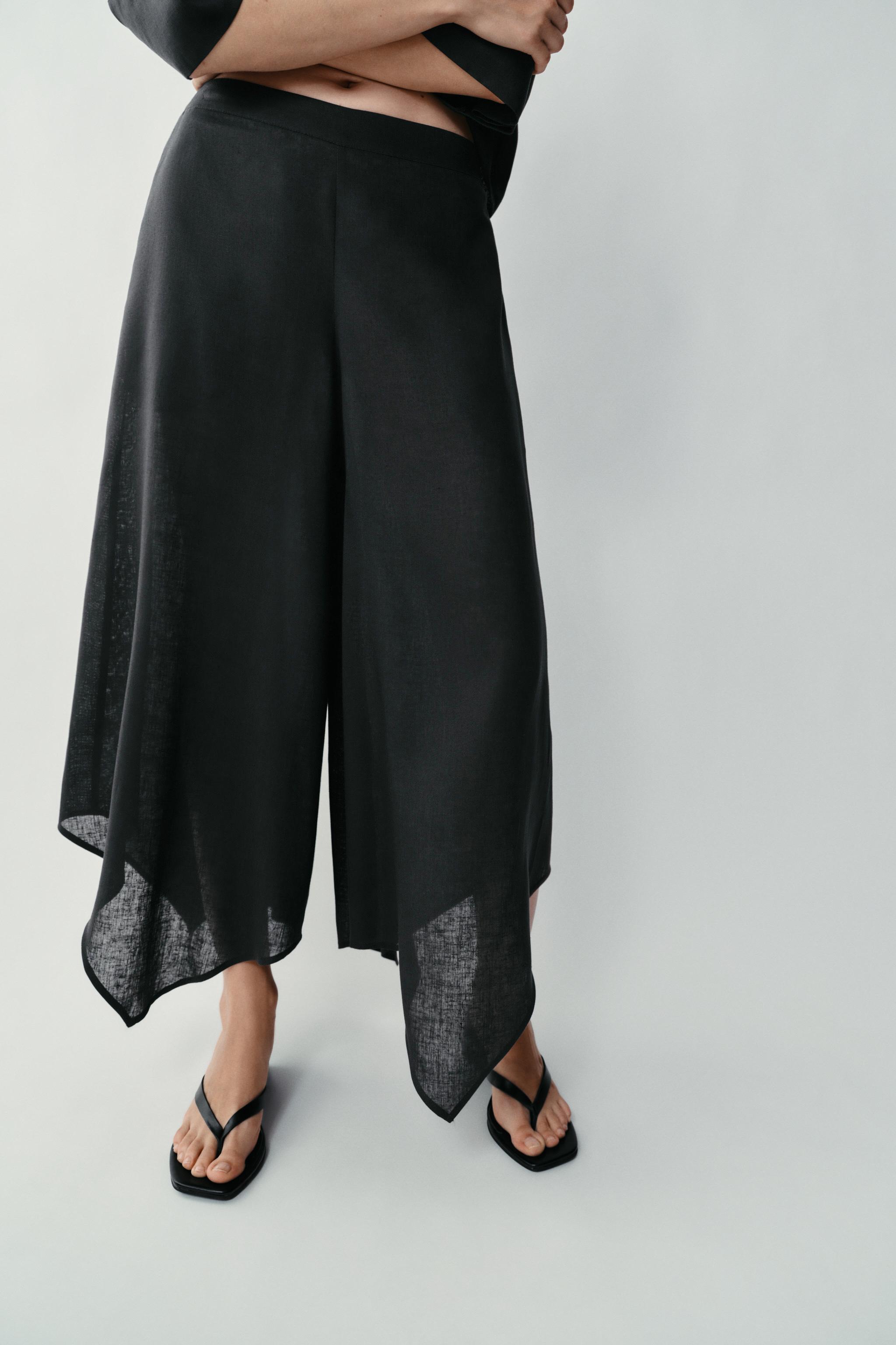 Женские брюки Zara ASYMMETRIC CULOTTES — фото 2