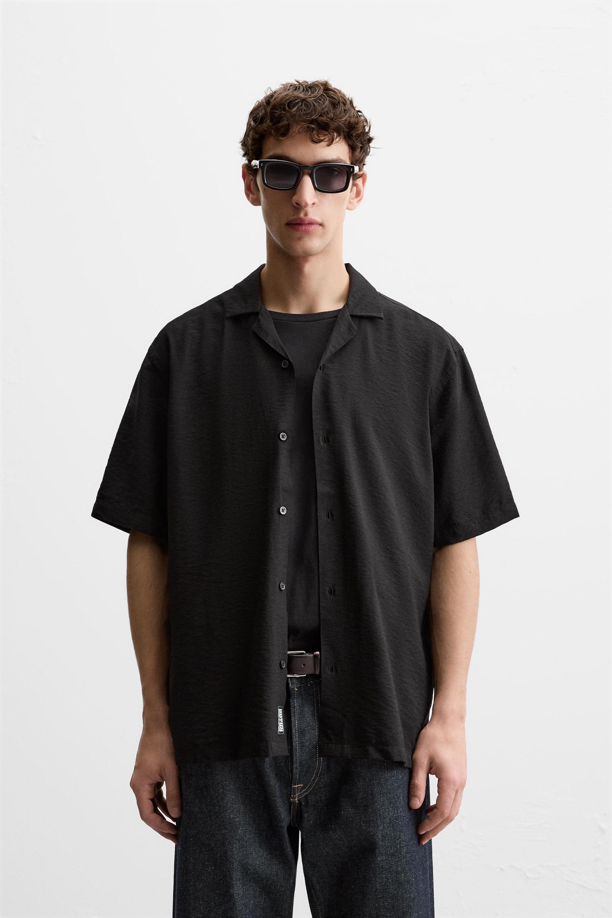 RELAXED FIT FLOWY SHIRT - White | ZARA United States RELAXED FIT FLOWY SHIRT - White | ZARA United States