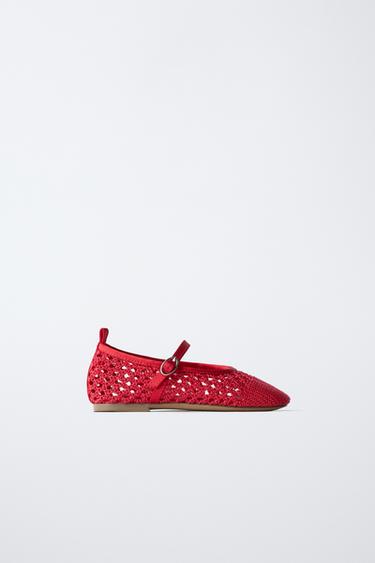 BAILARINA CALADOS - Rojo de Zara