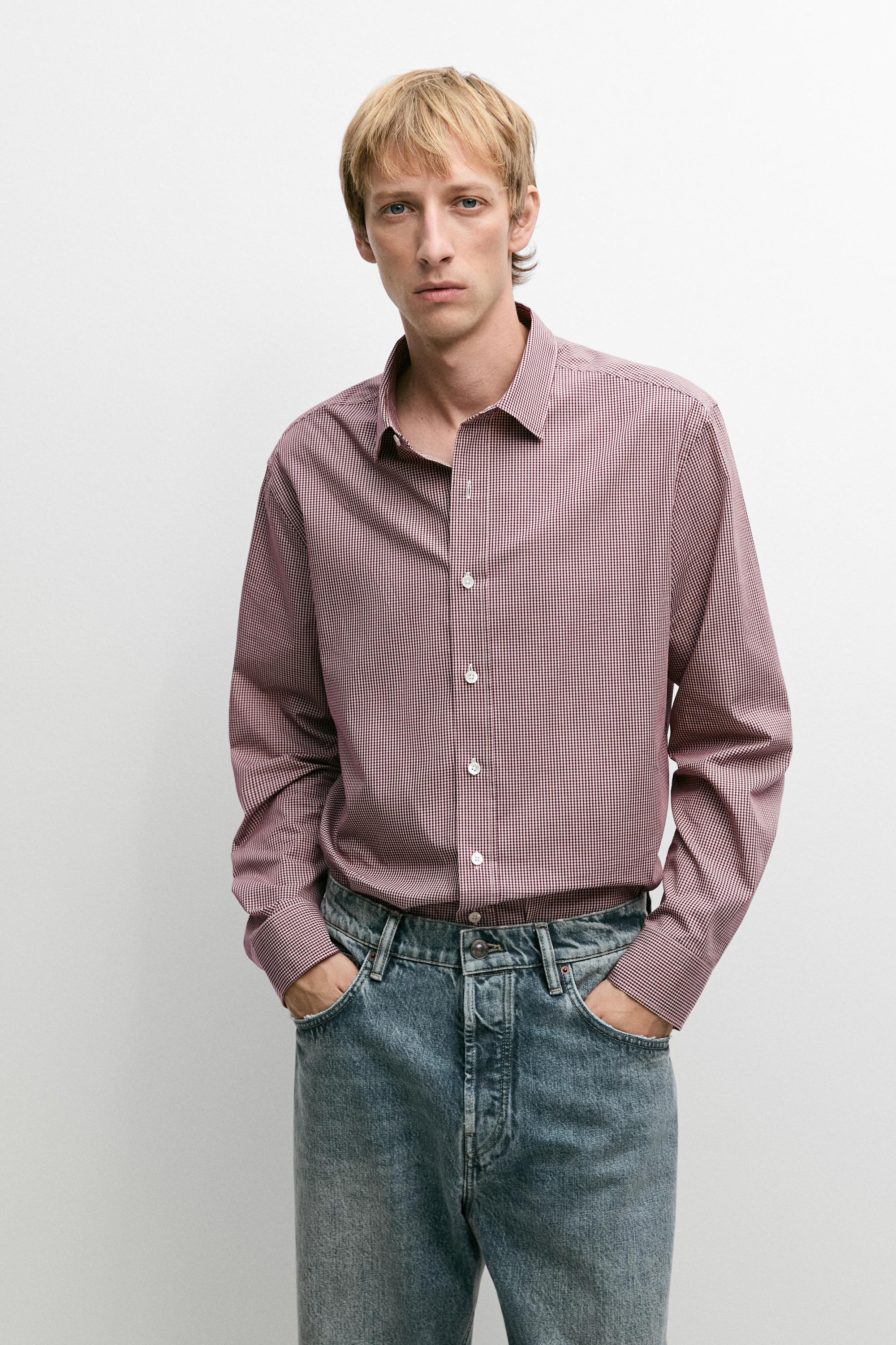 Regular fit gingham shirt