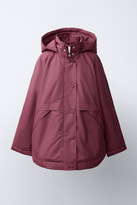WATER-RESISTANT RUBBERISED RAINCOAT - Strawberry de Zara - Imagen 0