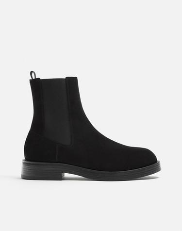 BOTA CHELSEA PIEL - Negro de Zara