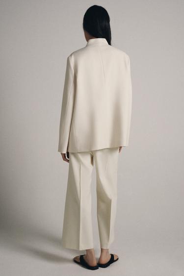 ZW COLLECTION CROPPED TROUSERS WITH SEAMS - Light beige by Zara - Image 5