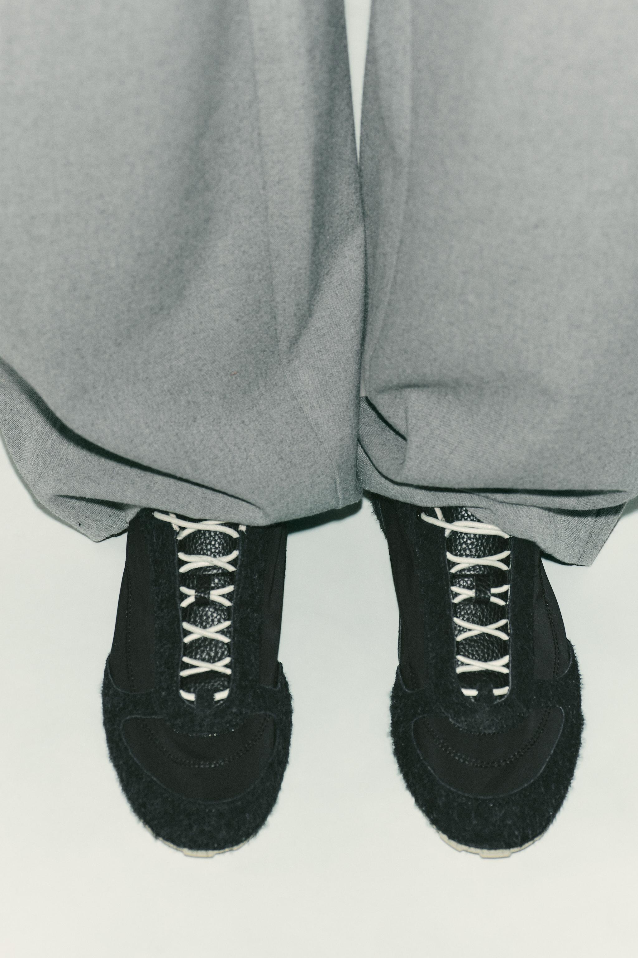 SOFT RUNNING SNEAKERS - Black | ZARA United States