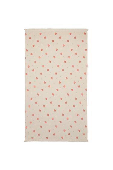 FLORAL BEACH TOWEL - Cream by Zara
