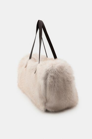 FAUX FUR MAXI HANDBAG - only one by Zara - Image 4