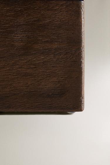 SMALL WOODEN BOX WITH LID - Dark brown by Zara - Image 3