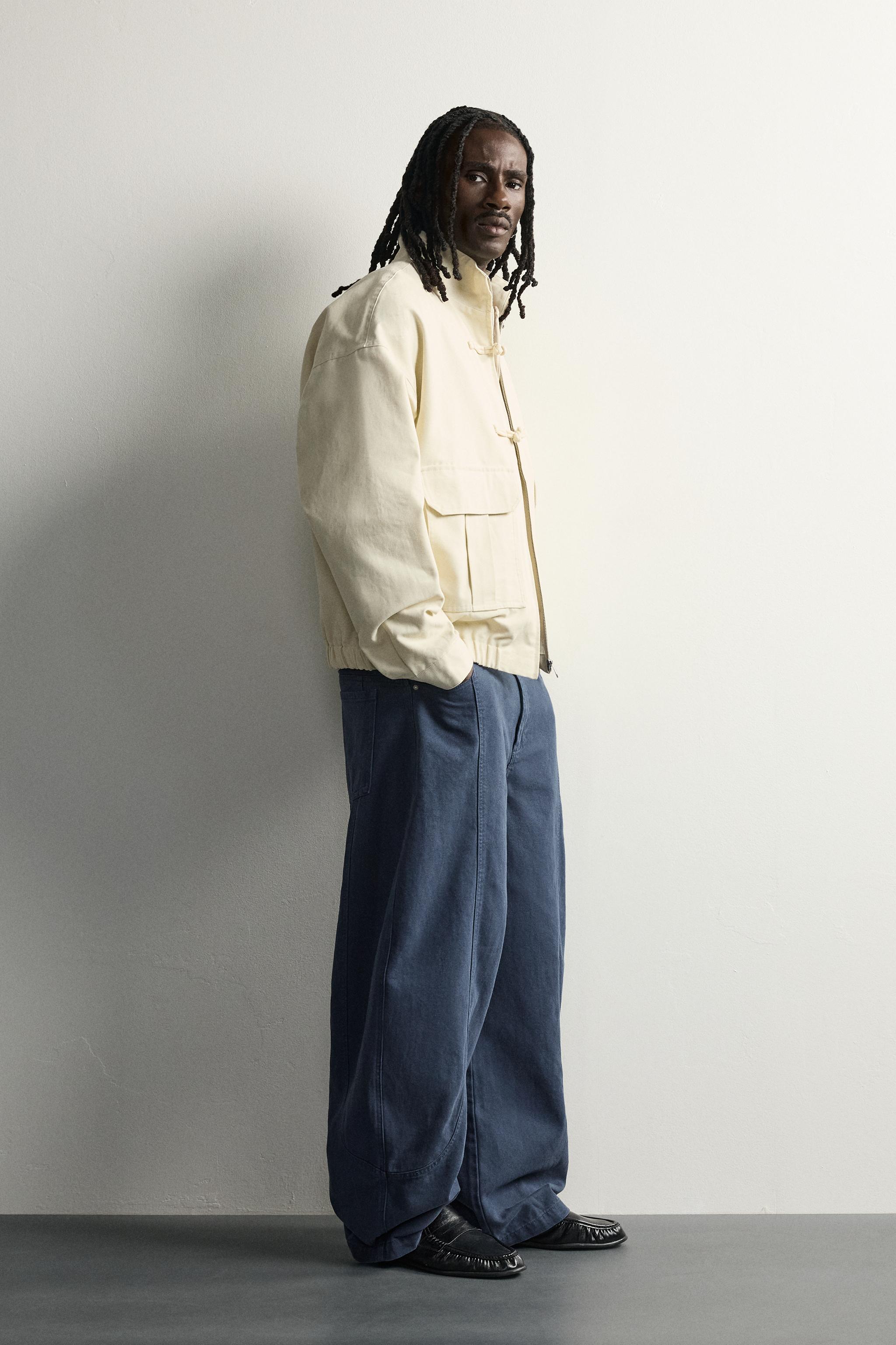 RELAXED FIT JACKET WITH KNOT FROG FASTENINGS