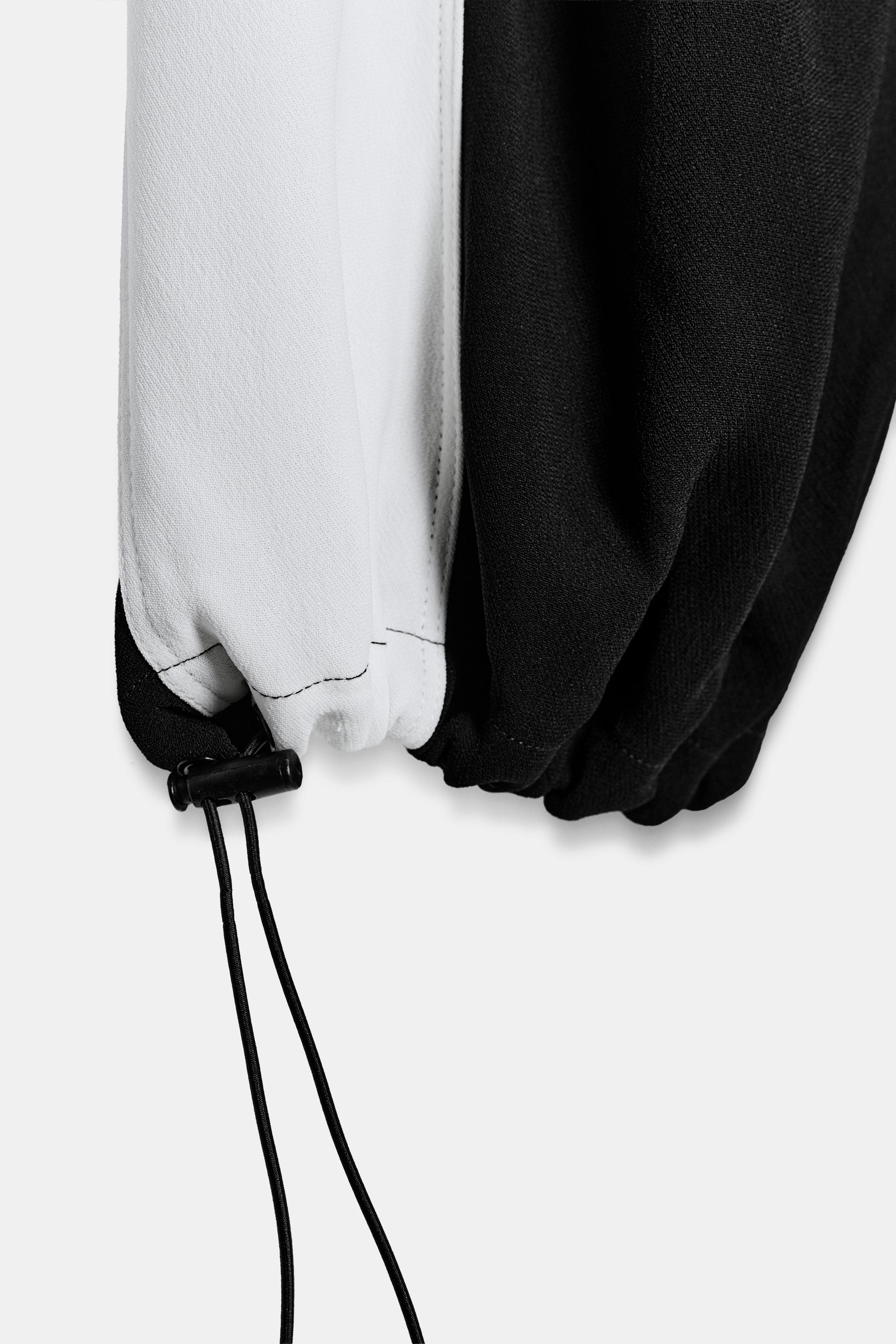 Zara ZW COLLECTION YAN ŞERİTLİ ŞALVAR PANTOLON görsel 4
