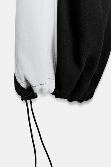 PANTALON BOUFFANT À BANDE LATÉRALE ZW COLLECTION - Noir de Zara - Image 7