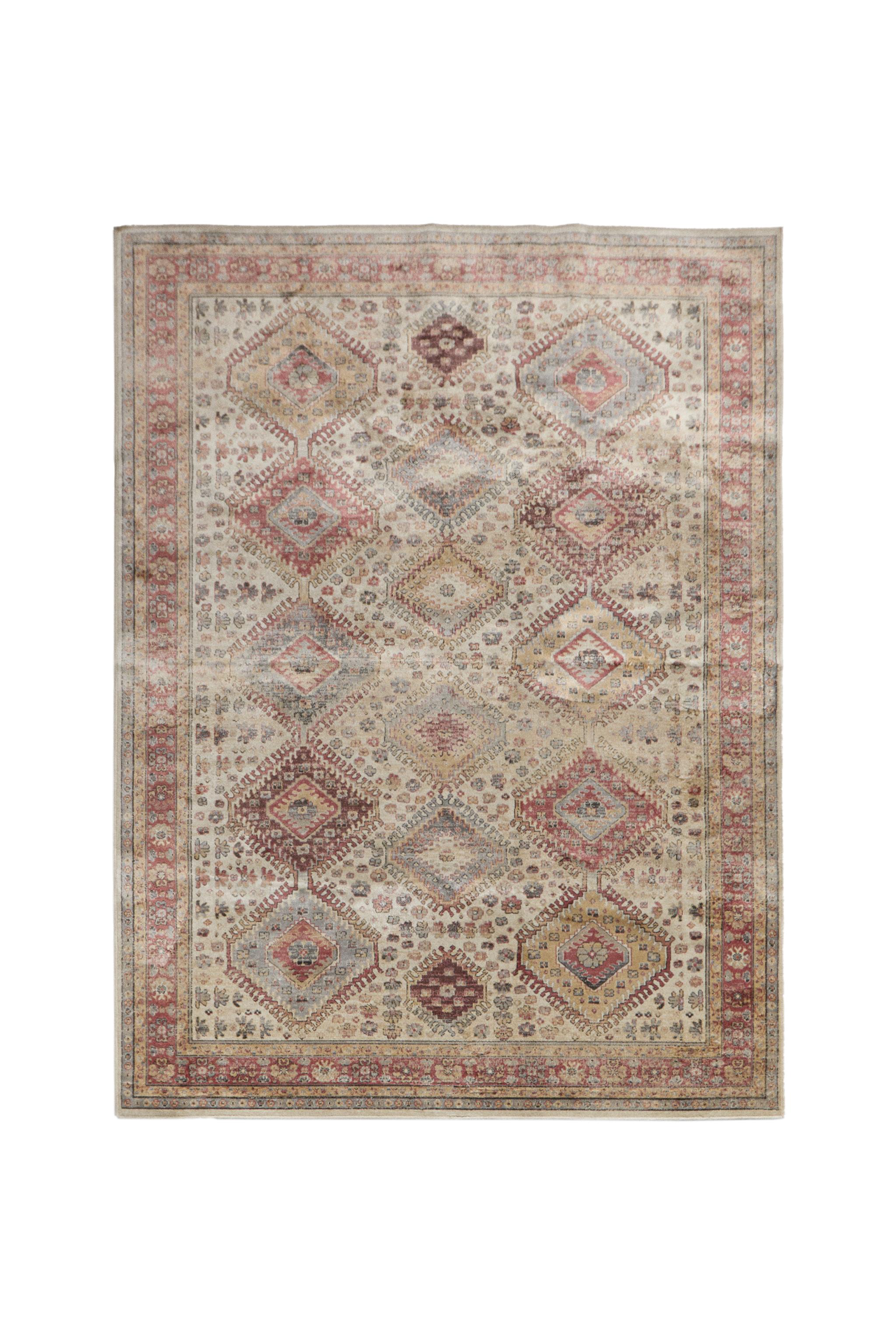 RECTANGULAR VINTAGE-EFFECT RUG