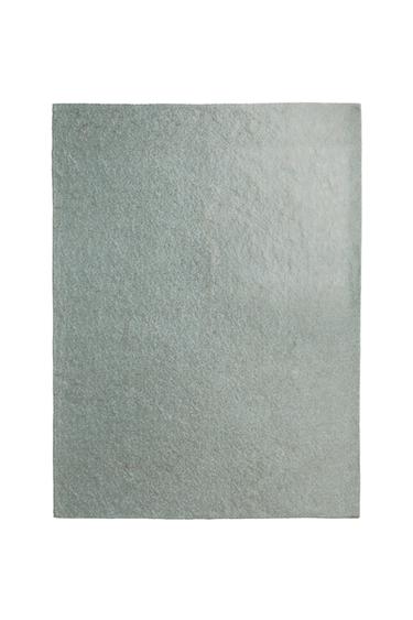 PĂTURĂ CU JACQUARD FLORAL - Gri / Albastru de la Zara