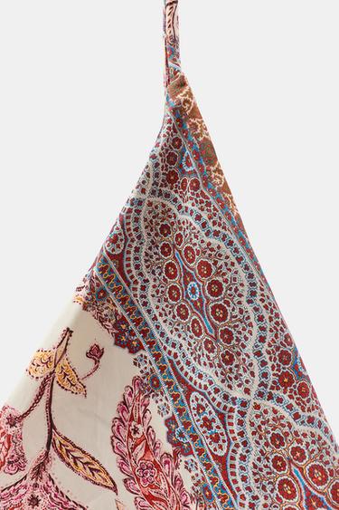 SAC EN COTON IMPRIMÉ PATCHWORK - unique de Zara - Image 3
