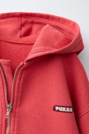 SWEAT À CAPUCHE PUKAS SURF - Rouge de Zara - Image 2