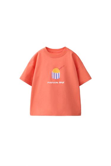 ISABELLE VANDEPLASSCHE ICE CREAM T-SHIRT - Orange by Zara