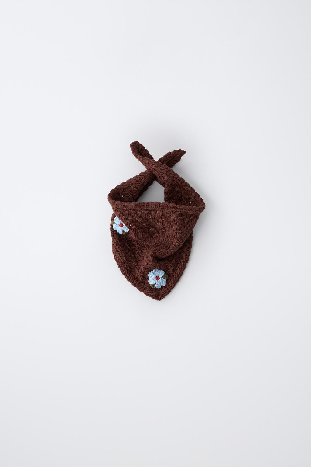 FLORAL KNIT BANDANA