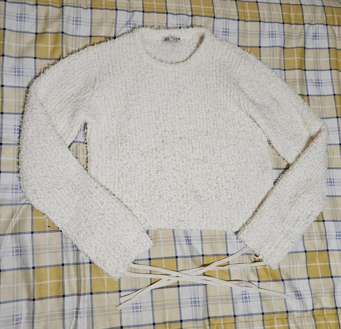 FAUX FUR SWEATSHIRT
