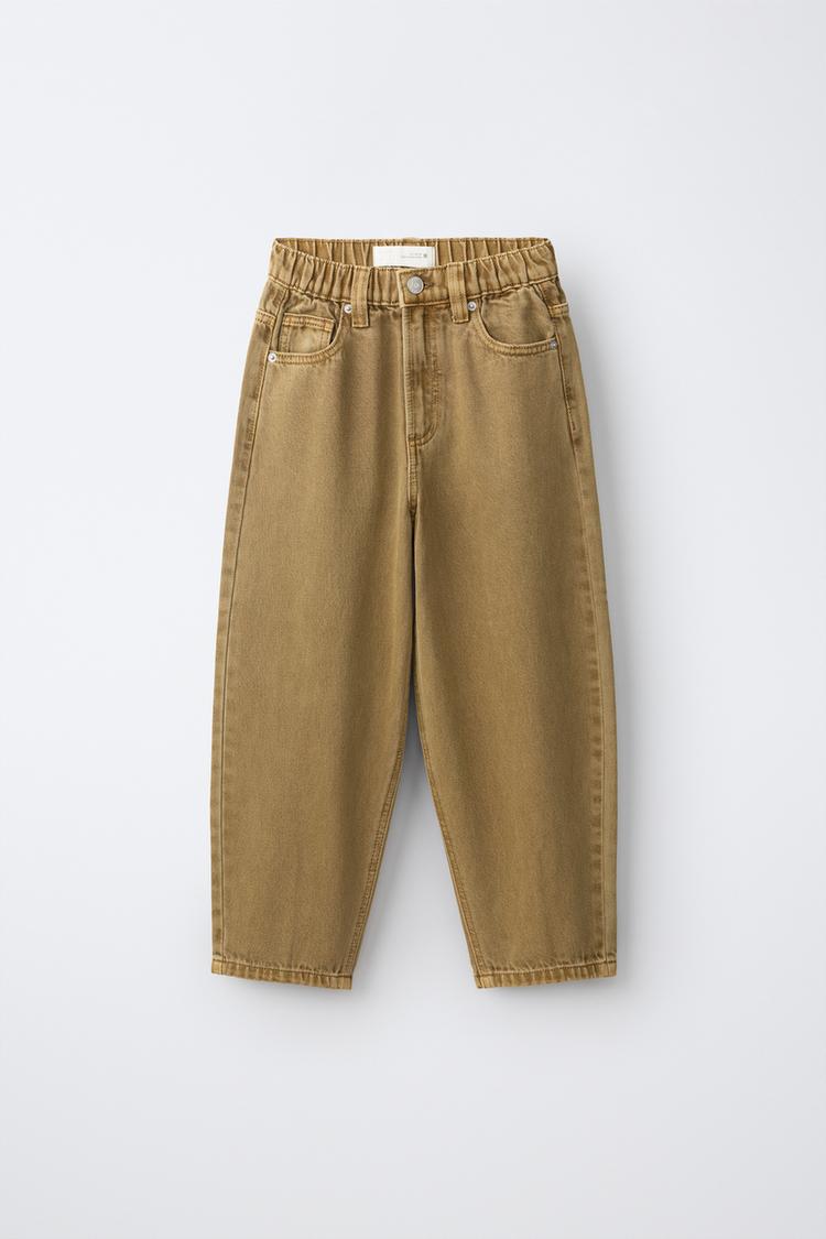 BALLOON JEANS — Beige
