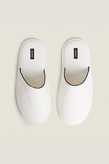 TERRY BATHROOM SLIPPERS - White by Zara - Image 2
