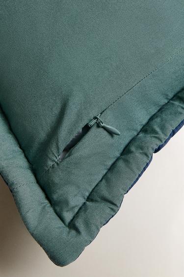 HOUSSE DE COUSSIN ÉDREDON ENFANT RÉVERSIBLE - Bleu / Vert de Zara - Image 4