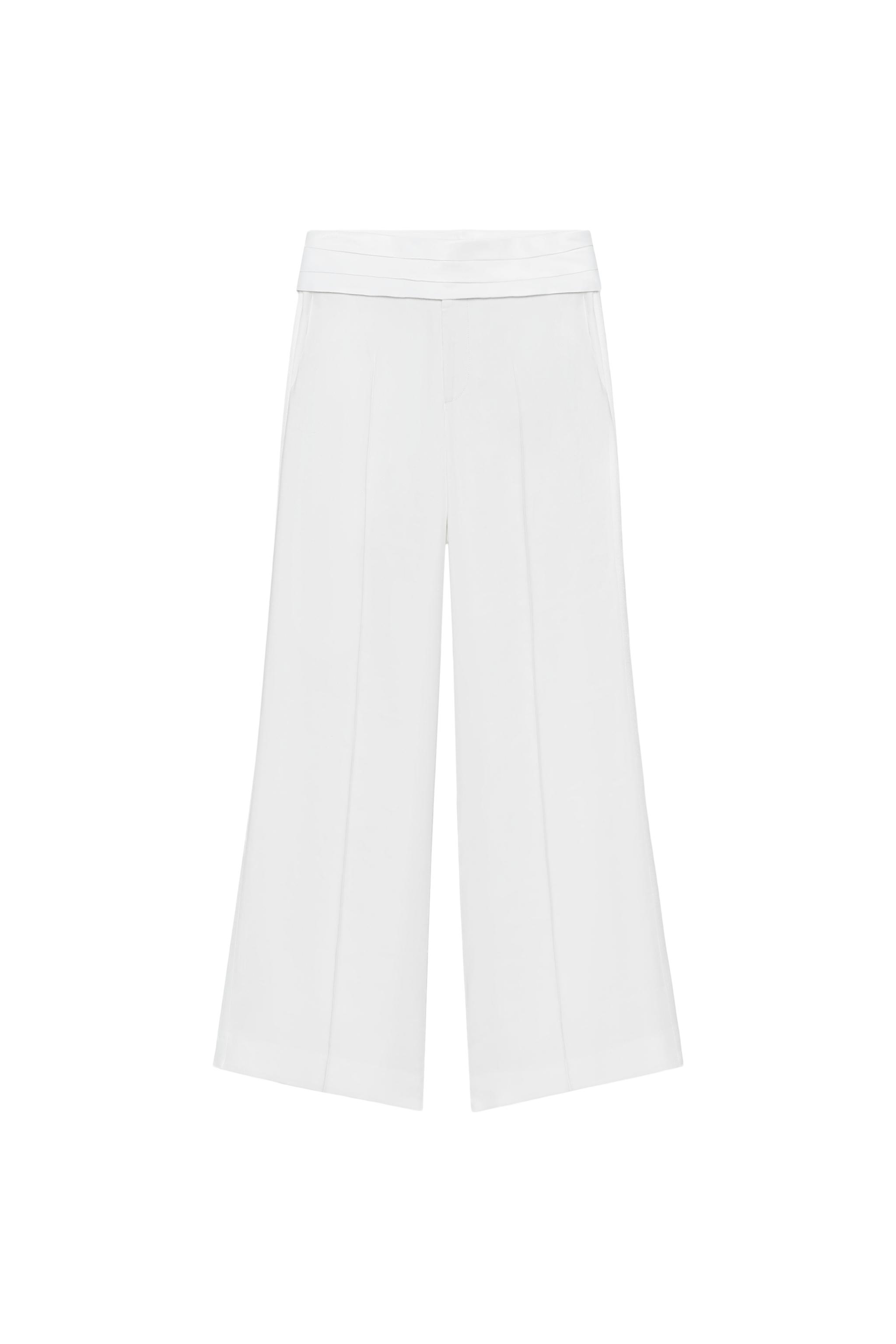 PANTALON CEINTURE EN LIN ZW COLLECTION