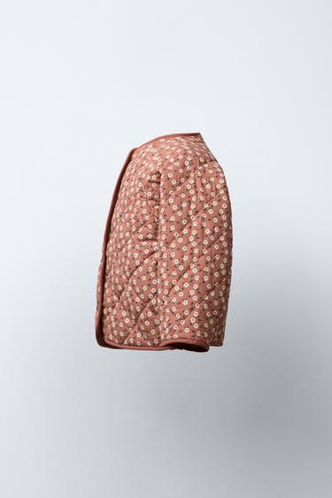 VESTE EN NYLON IMPRIMÉ FLEURS - Rose foncé de Zara - Image 2