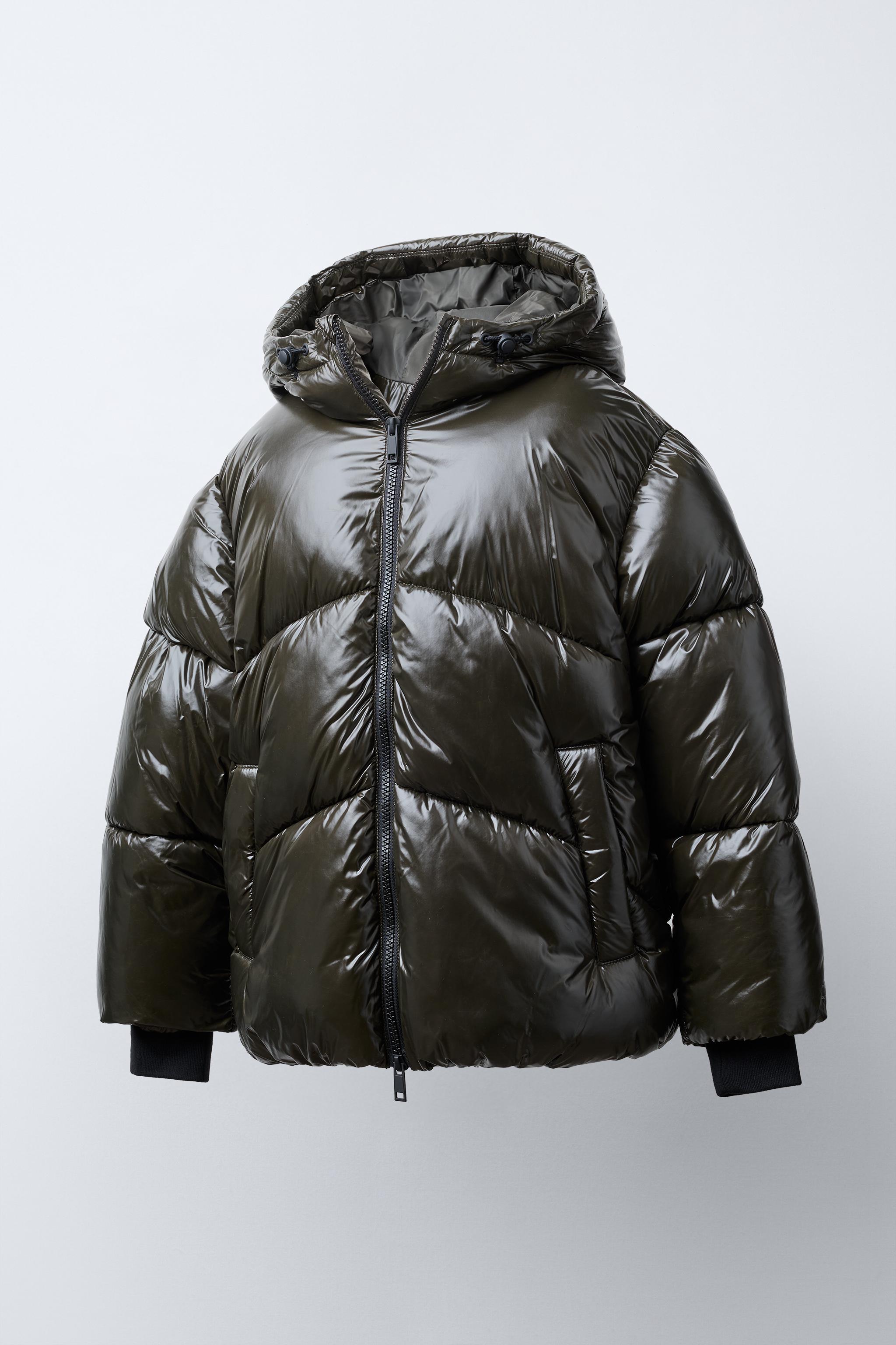 HOODED WATER REPELLENT PUFFER COAT