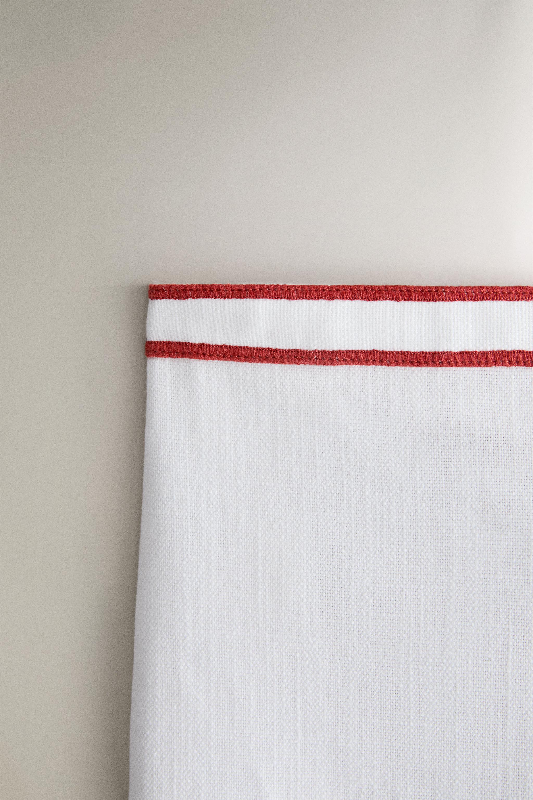 FISH COTTON APRON — White