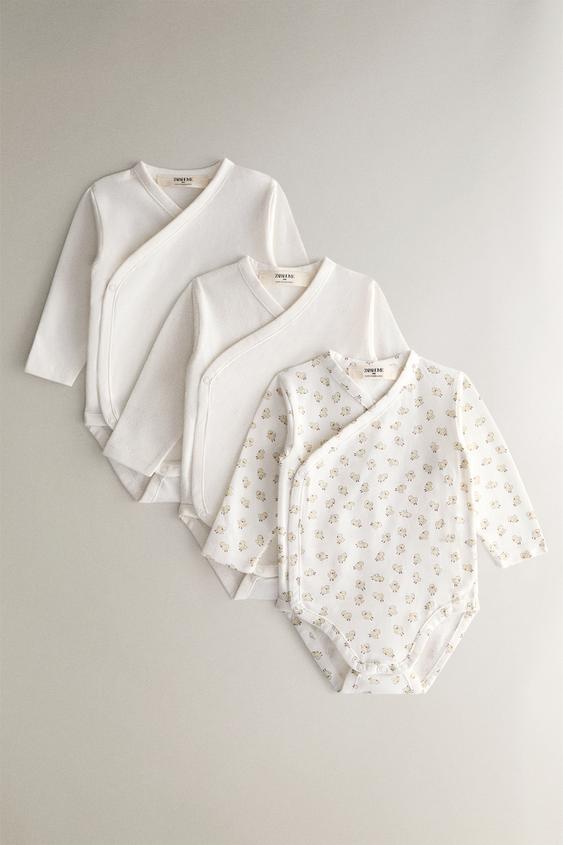 BABY-BODY KÜKEN (3ER-SET) - Cremefarben von Zara - Bild 0