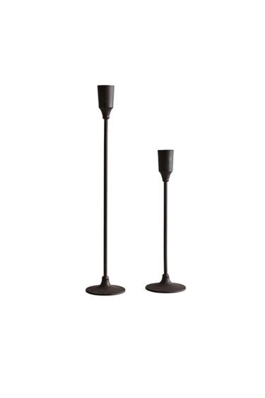 Zara BRASS CANDLESTICK - Black