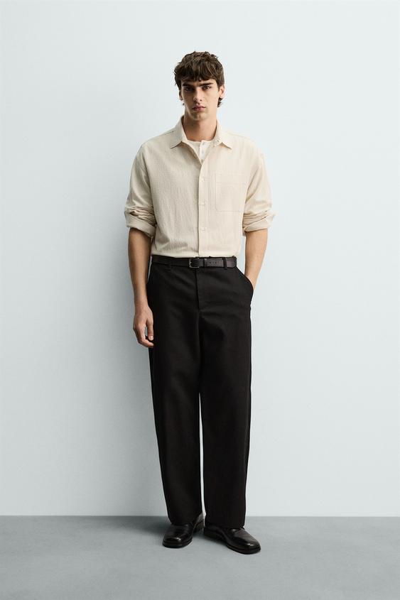 RELAXED FIT PLAID SHIRT