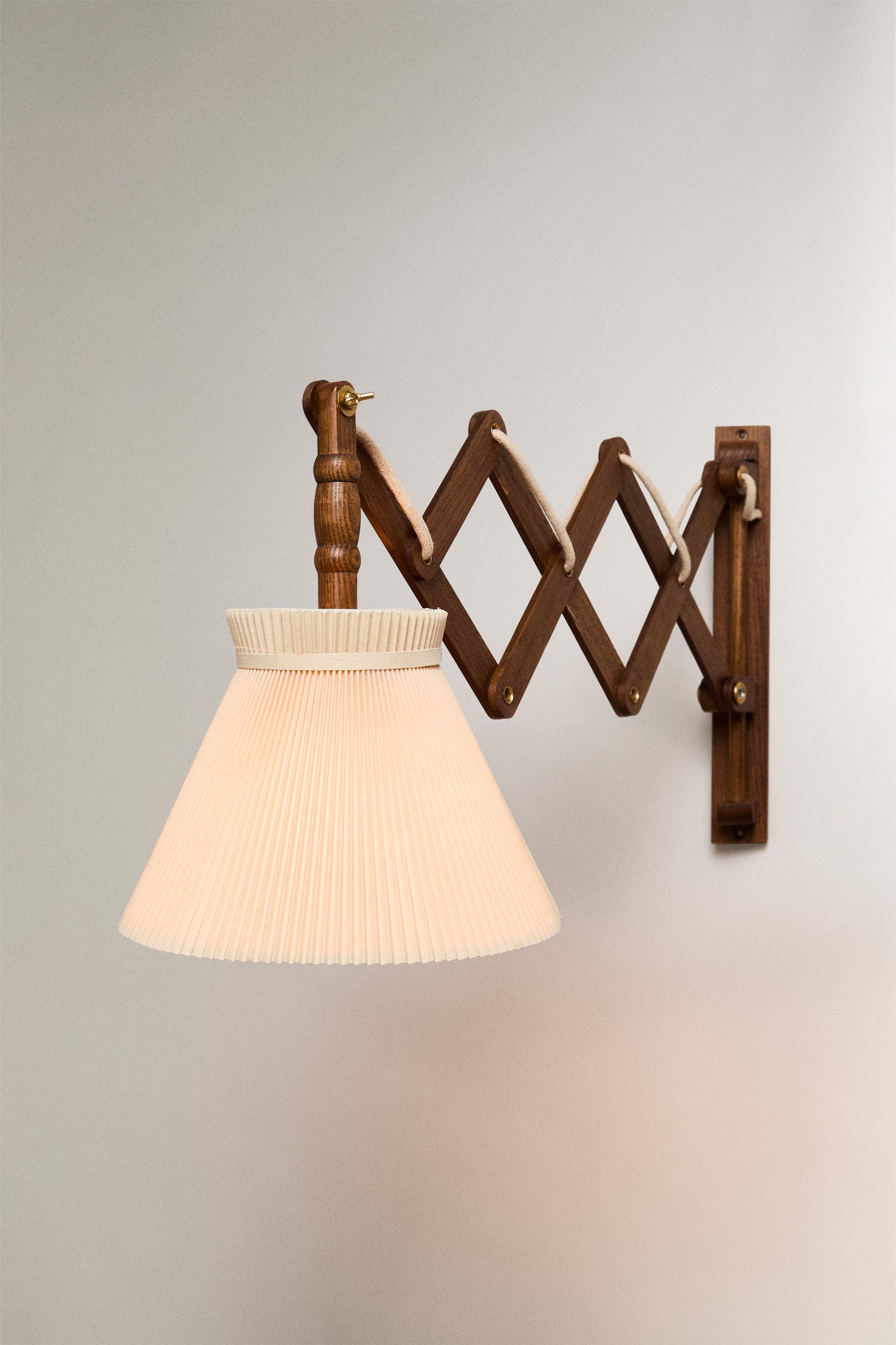 Zara LAMP WOODEN WALL LIGHT — фото 2