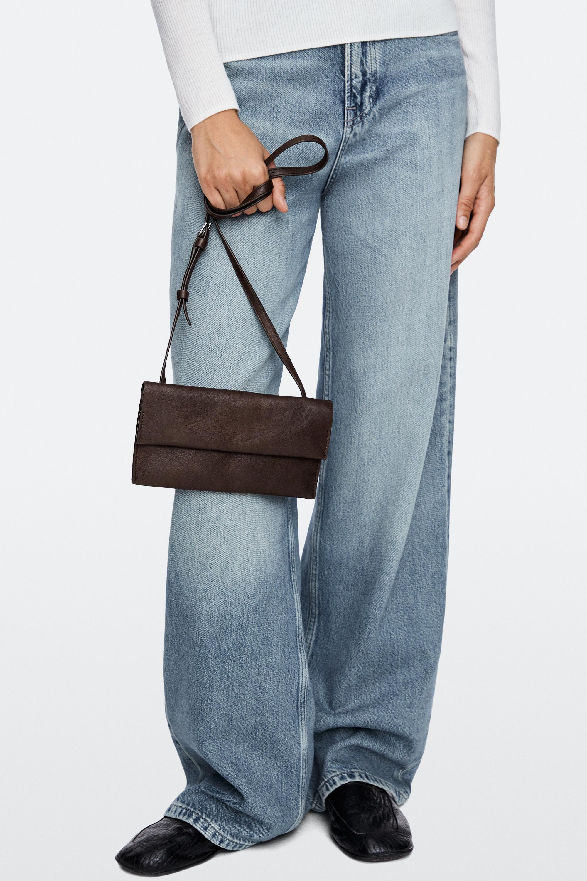 Nappa leather crossbody bag