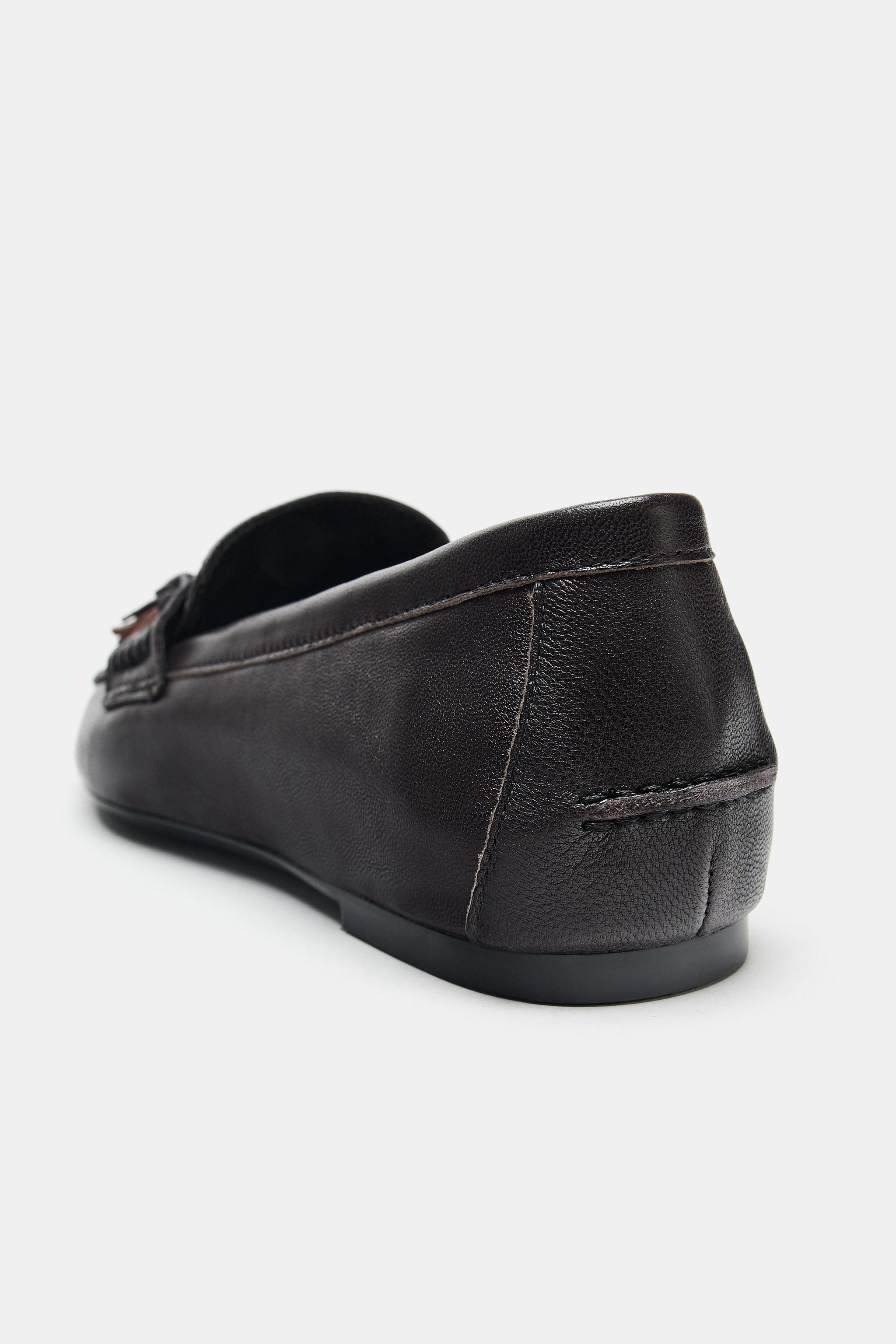 LEATHER TASSEL LOAFERS