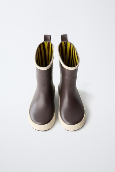 BOTTES DE PLUIE COLOR BLOCK - Marron de Zara - Image 3