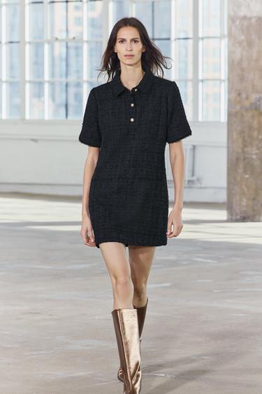 ZW COLLECTION STRUCTURED MINI DRESS - Black by Zara - Image 0
