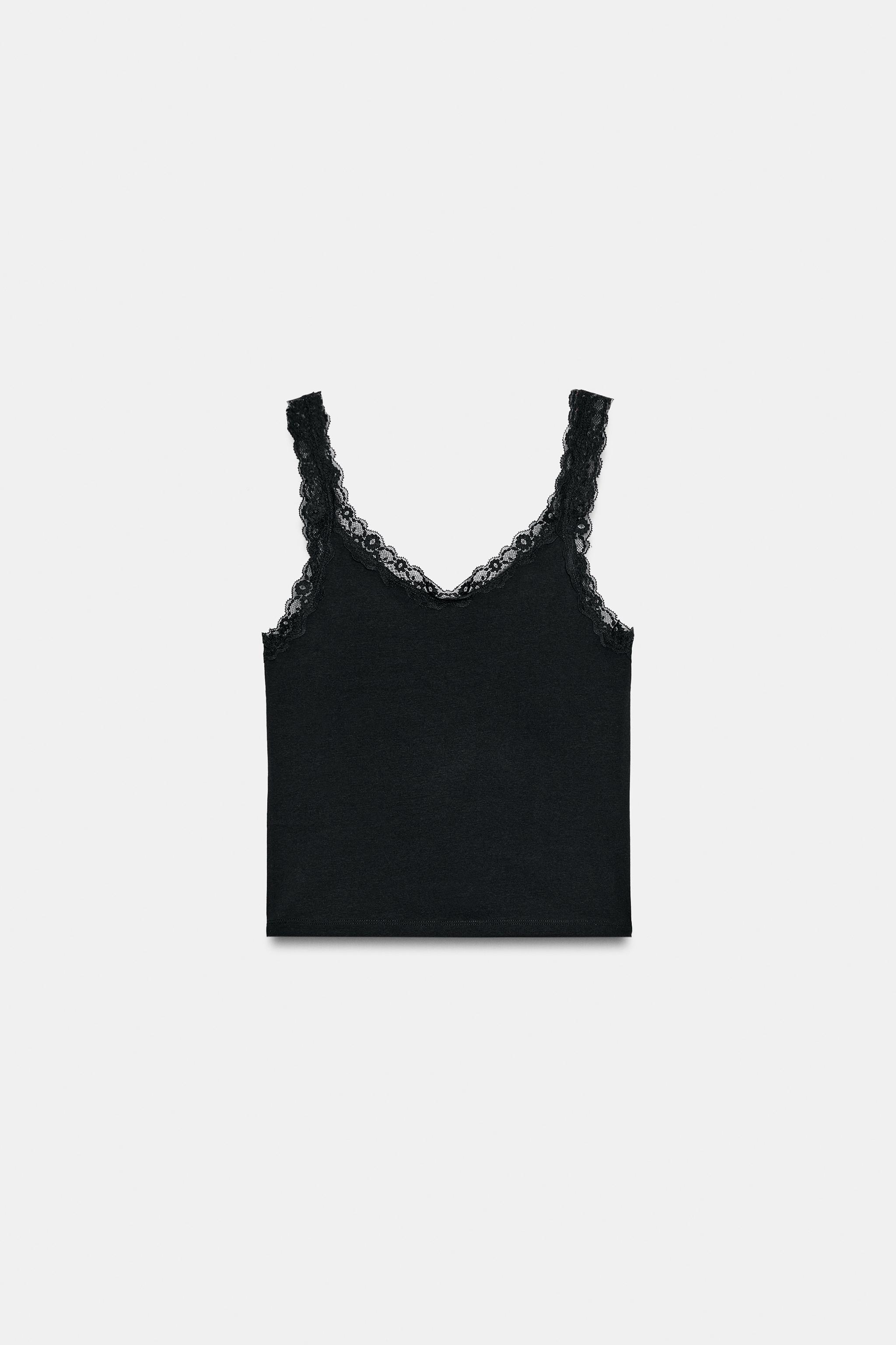 LACE STRAP TOP